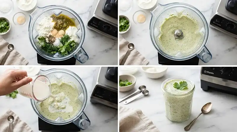Cottage Cheese Ranch Verde Dressing 3 Easy High-Protein Cottage Cheese Ranch Dressing