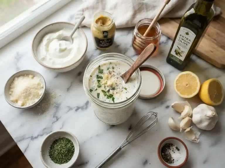 Garlic Parmesan Yogurt Dressing