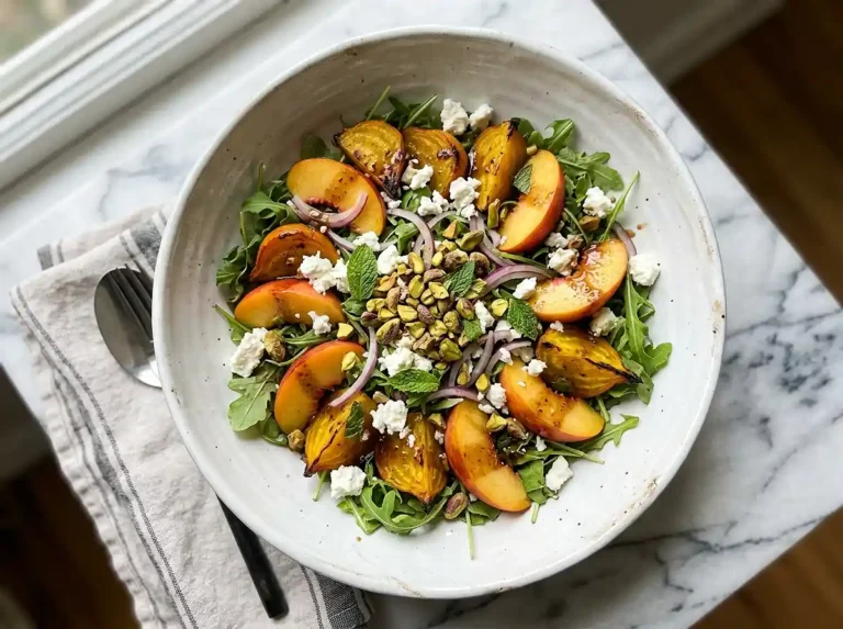 Golden Beet Nectarine Feta Salad