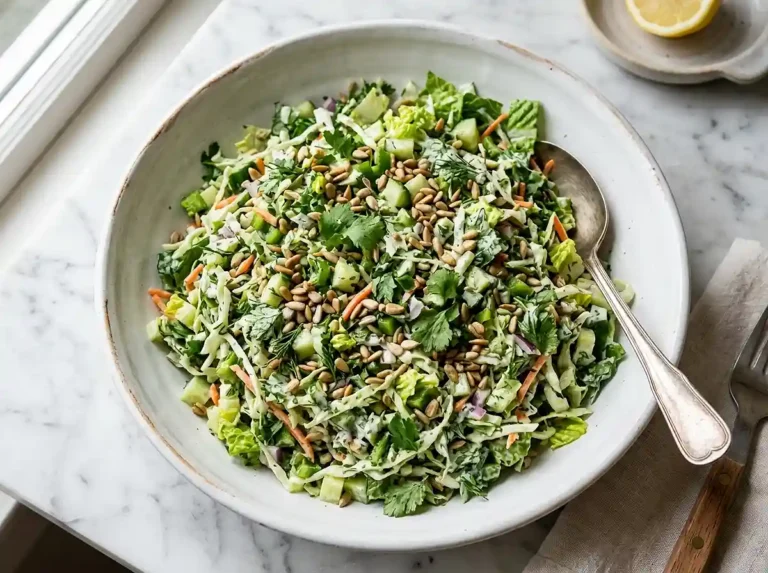 Green Herb Slaw Chop Salad