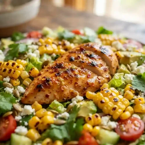 Hot Honey Chicken Corn Salad 5 Hot Honey Chicken Corn Salad
