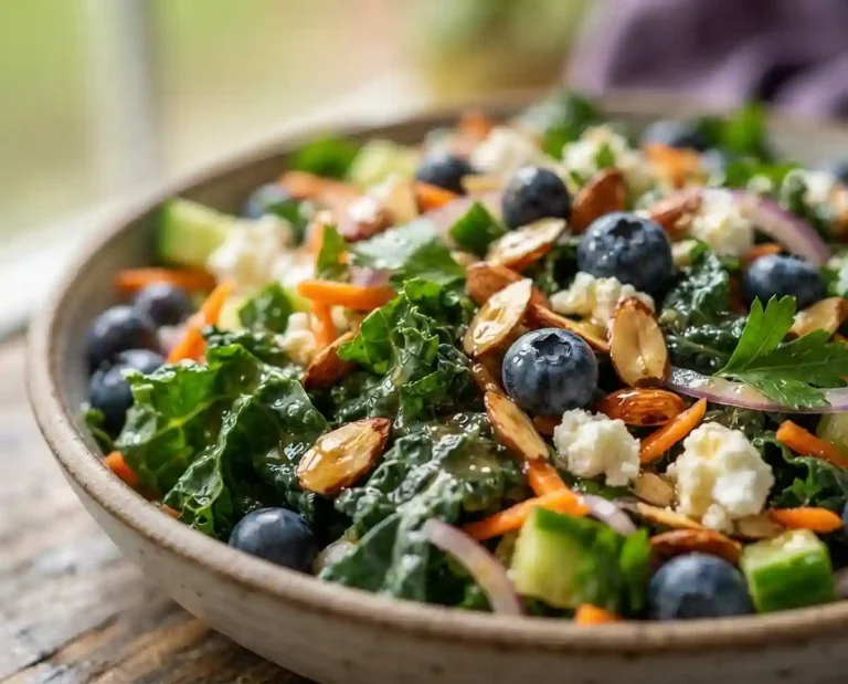 Kale Blueberry Almond Crunch Salad
