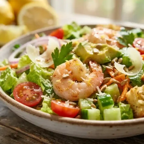 Lemon Parmesan Shrimp Chop Salad 5 Lemon Parmesan Shrimp Chop Salad
