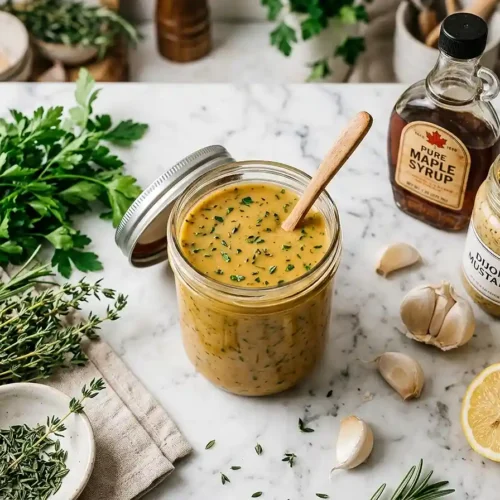 Maple Dijon Herb Dressing 5 Maple Dijon Herb Dressing