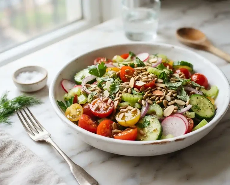 Marinated Tomato Cucumber Crunch Salad