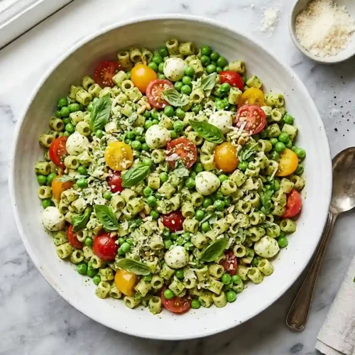 Pesto Pea Ditalini Salad
