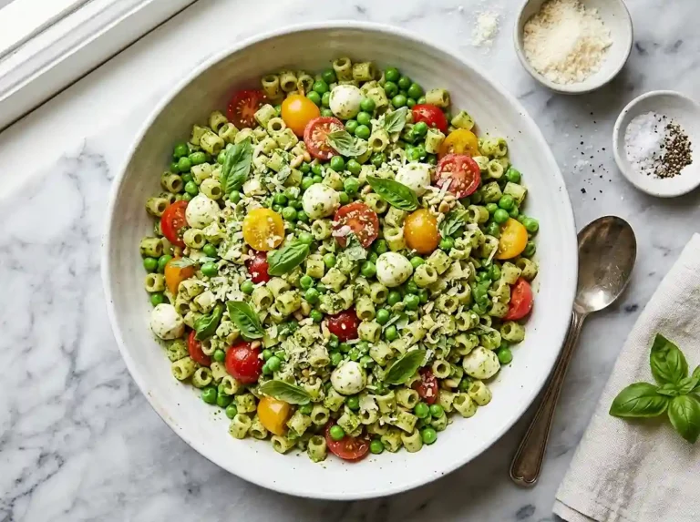 Pesto Pea Ditalini Salad