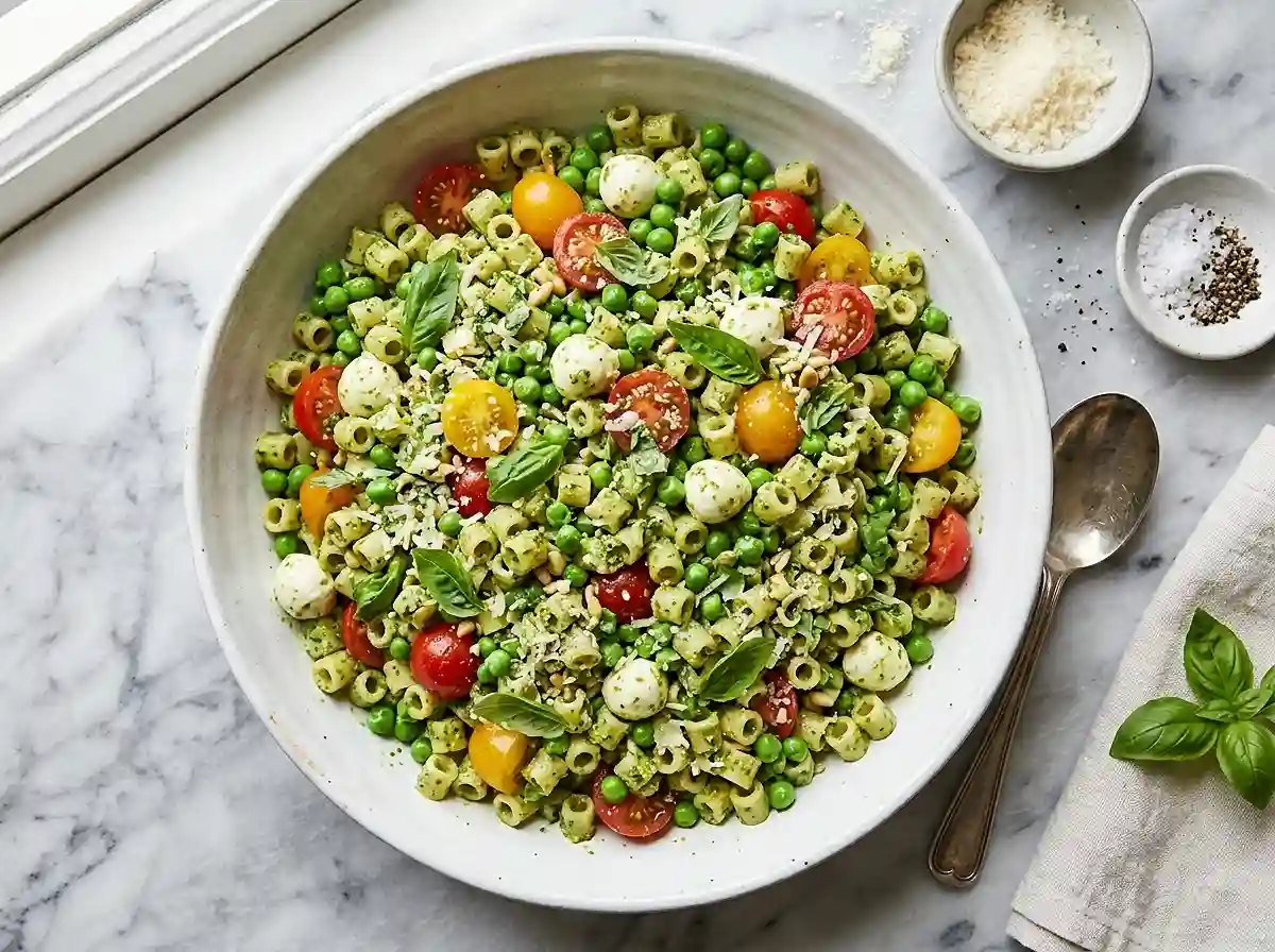 Pesto Pea Ditalini Salad