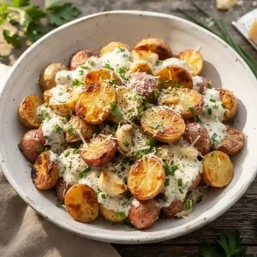Roasted Garlic Parmesan Potato Salad 5 Roasted Garlic Parmesan Potato Salad