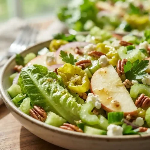 Romaine Apple Pepperoncini Salad