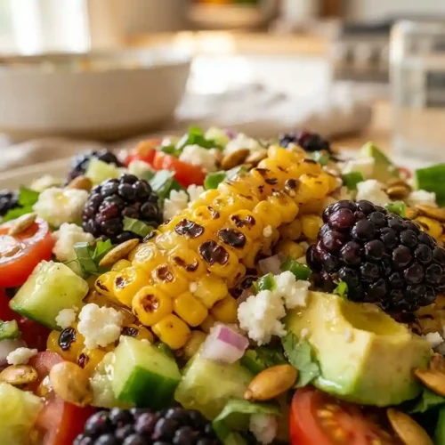 Sweet Corn Blackberry Cotija Salad 5 Sweet Corn Blackberry Cotija Salad