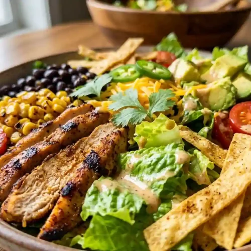 Taco Chicken Corn Crunch Salad 5 Taco Chicken Corn Crunch Salad