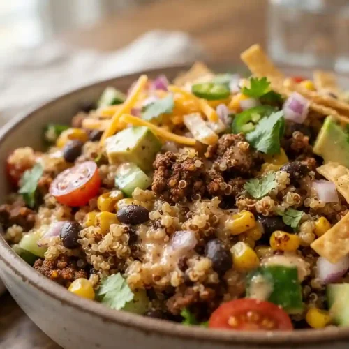 Taco Ranch Quinoa Salad 5 Taco Ranch Quinoa Salad