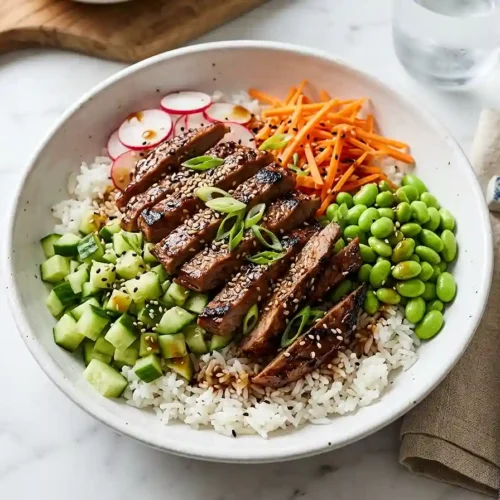 Teriyaki Steak Cucumber Rice Salad 5 Teriyaki Steak Cucumber Rice Salad