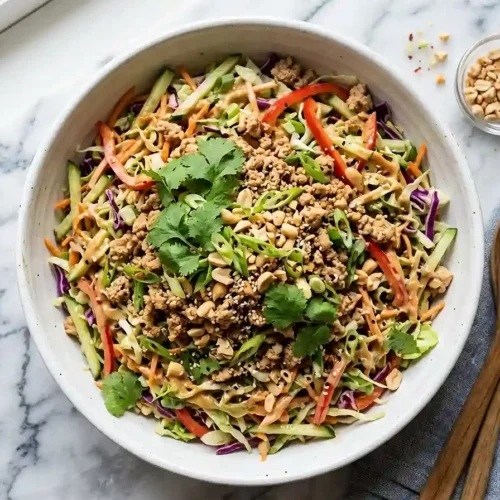 Thai Peanut Turkey Cabbage Salad 5 Thai Peanut Turkey Cabbage Salad