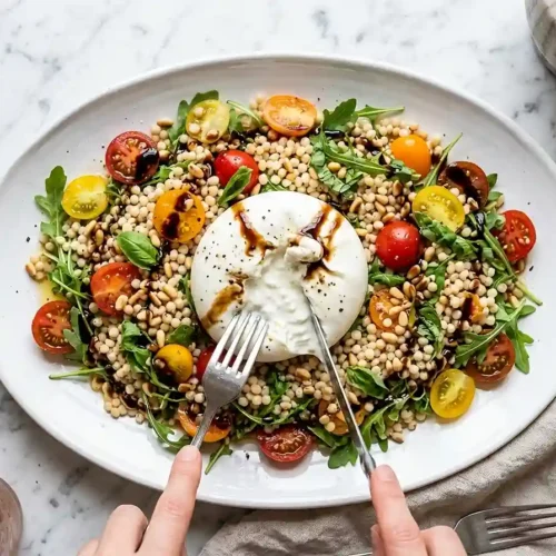 Tomato Burrata Couscous Salad 5 Tomato Burrata Couscous Salad