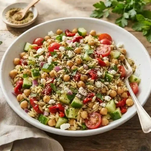 Za'atar Chickpea Orzo Salad 5 Za'atar Chickpea Orzo Salad