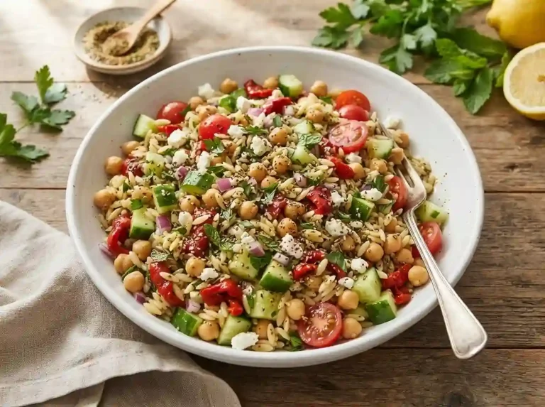 Za'atar Chickpea Orzo Salad