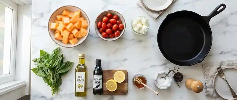 Blistered Tomato Cantaloupe Basil Salad 2 blistered tomato salad
