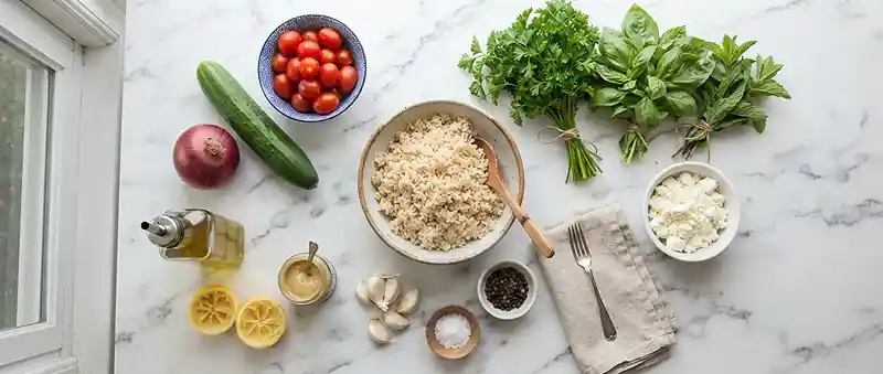 Brown Rice Tomato Herb Salad 2 brown rice salad