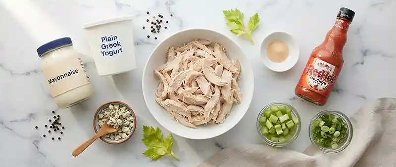 Greek Yogurt Buffalo Chicken Salad 2 buffalo chicken salad