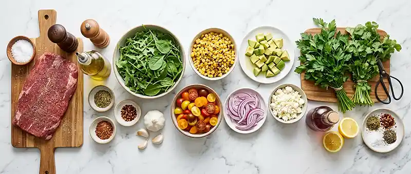 chimichurri steak salad