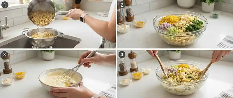Dill Havarti Corn Pasta Salad 3 corn pasta salad