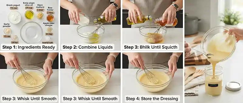 Creamy Honey Mustard Dressing 3 creamy dressing
