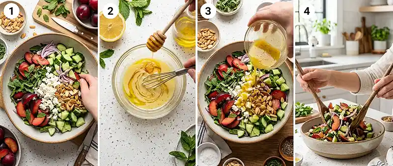 Plum Cucumber Feta Salad 3 cucumber feta salad