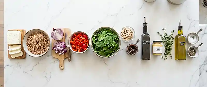 farro and halloumi salad​