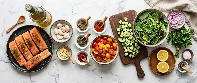 garlic herb salad