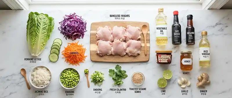 Gochujang Chicken Rice Crunch Salad 2 gochujang chicken salad