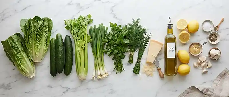 lemony romaine salad