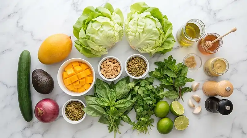 mango herb salad