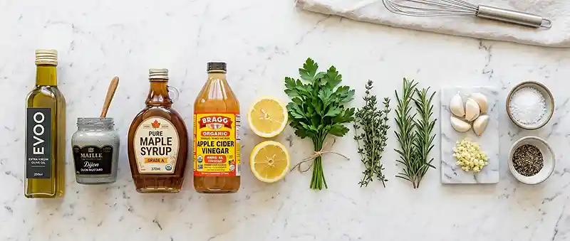 Maple Dijon Herb Dressing 2 maple dijon dressing