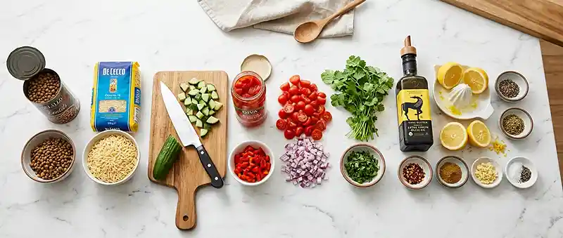 mediterranean lentil salad