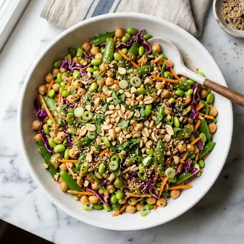 miso sesame dense bean salad​