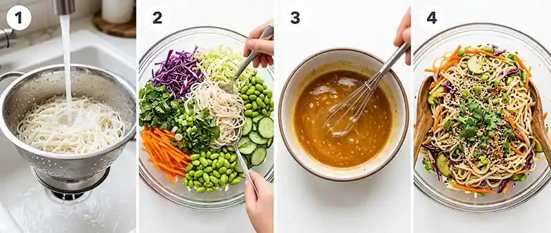 Sesame Ginger Rice Noodle Slaw 3 noodle slaw salad