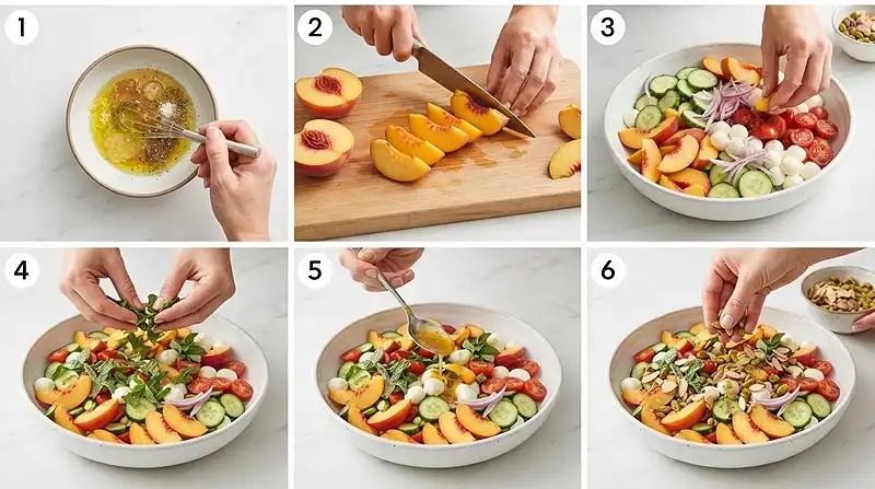 peach cucumber salad