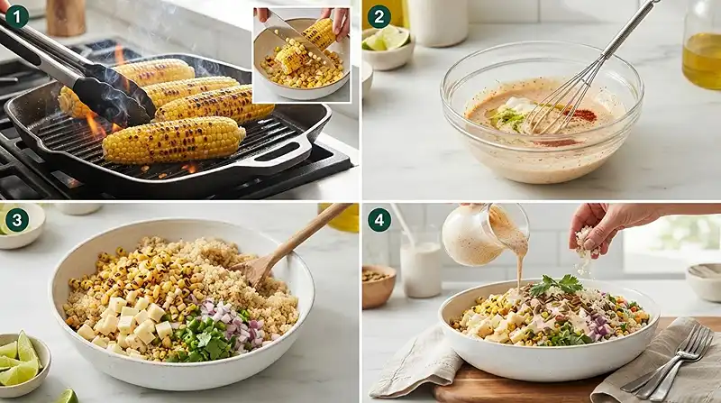 Pepper Jack Street Corn Quinoa Salad 3 pepper jack salad