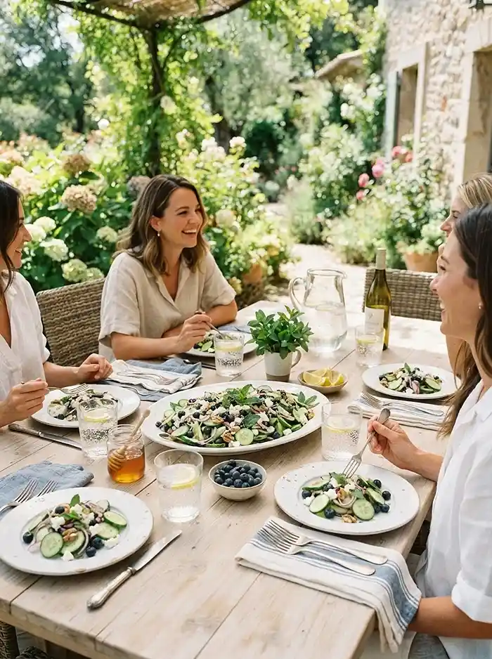 Cucumber Blueberry Goat Cheese Salad 4 refreshing picnic salad