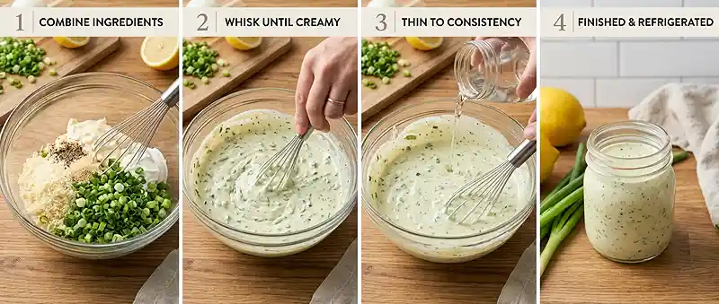Green Onion Parmesan Dressing 3 salad dressing recipe