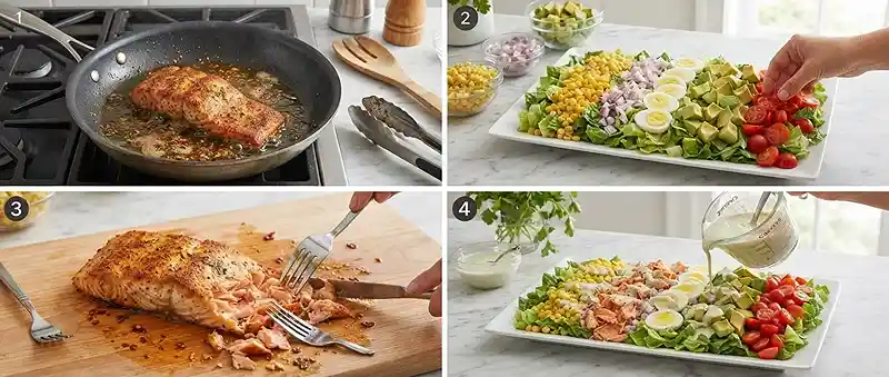 salmon cobb salad