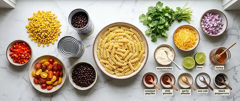 Smoky Corn Black Bean Pasta Salad 1 smoky corn salad