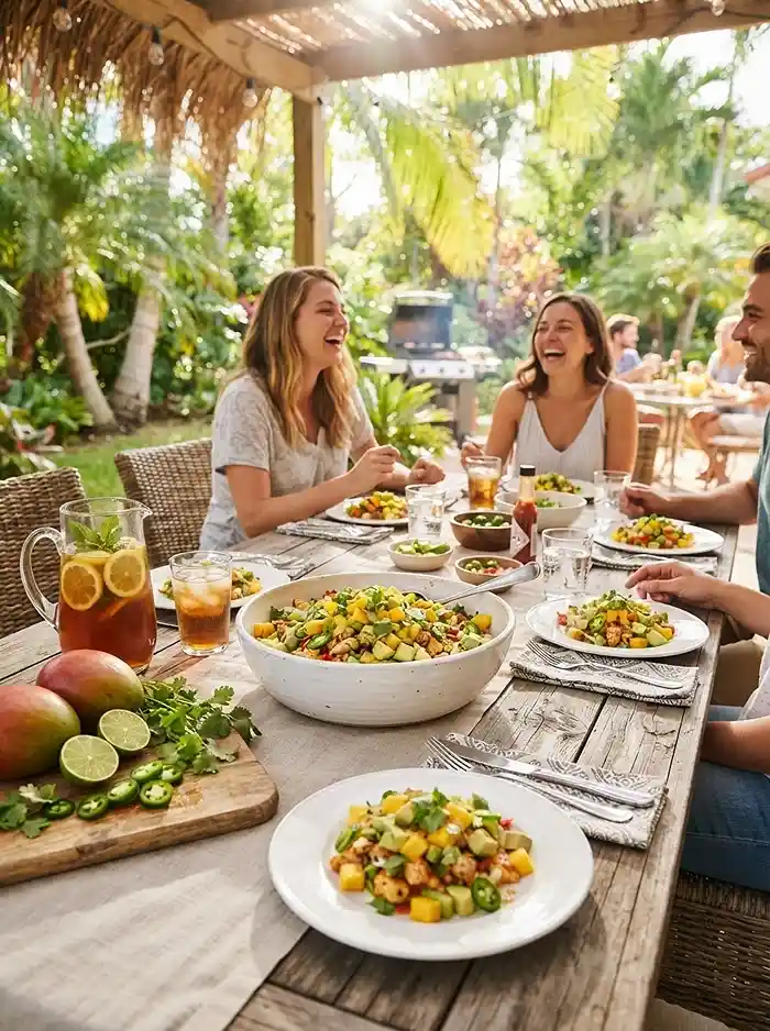Spicy Mango Chicken Chopped Salad 4 spicy chicken salad