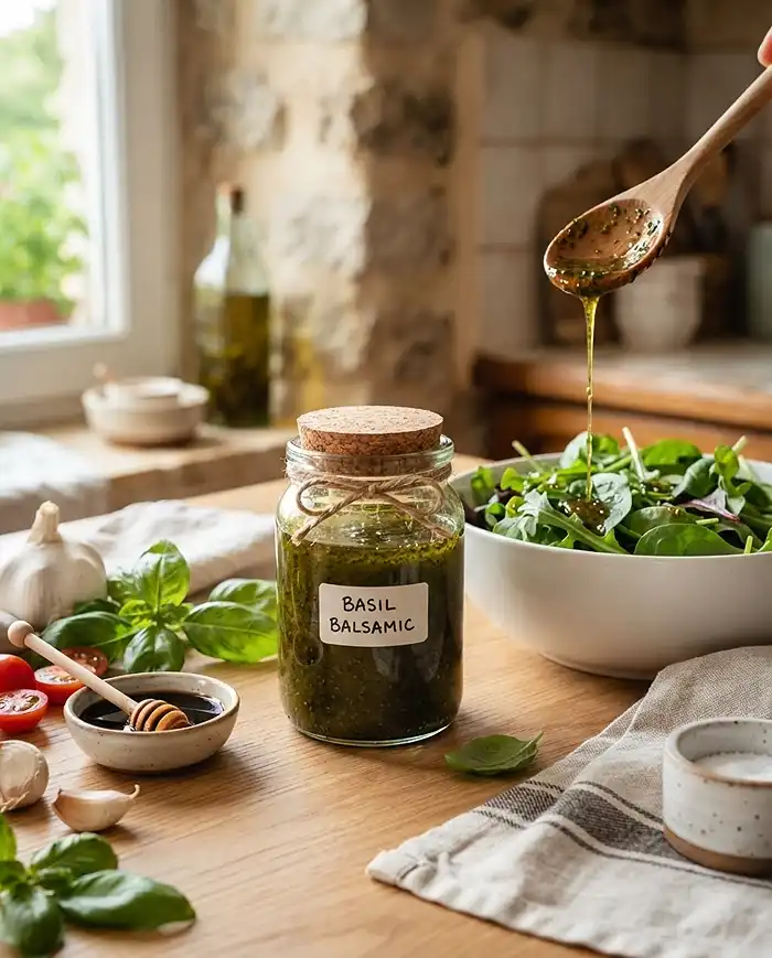 Basil Balsamic Dressing 4 summer salad dressing
