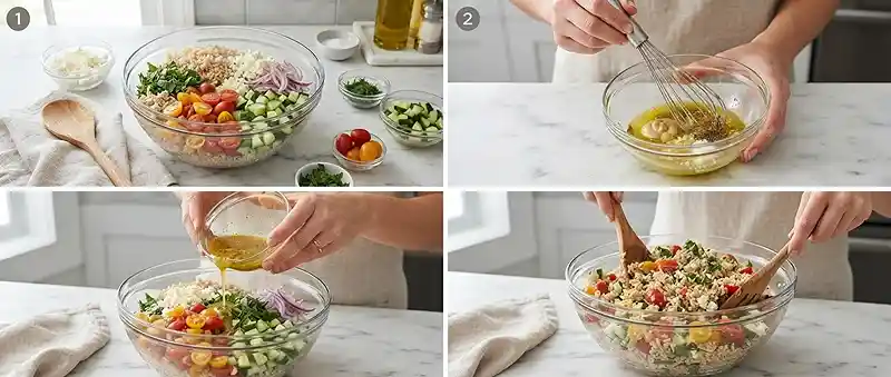 Brown Rice Tomato Herb Salad 3 tomato herb salad