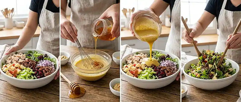 Honey Mustard Turkey Apple Salad 3 turkey apple salad