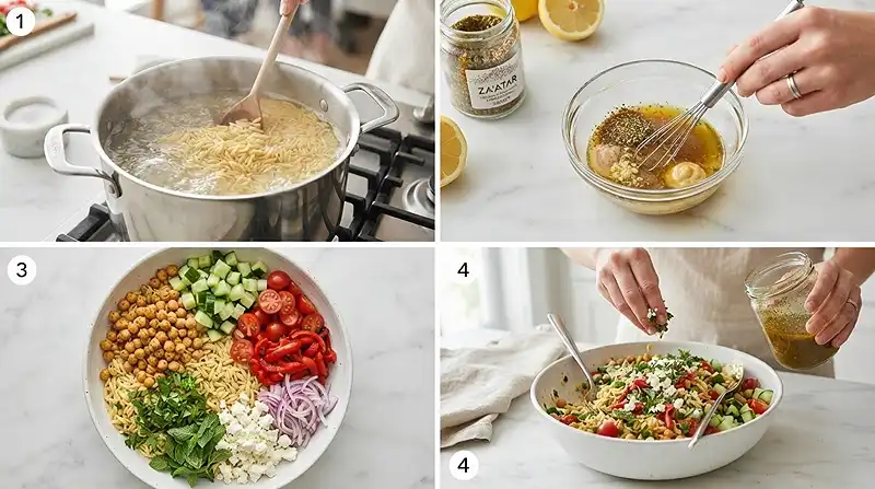 Za'atar Chickpea Orzo Salad 3 zaatar chickpea salad