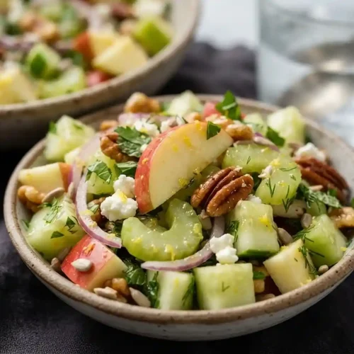 Apple Cucumber Celery Crunch Salad